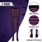 Black and Purple Tights - Striped Nylon Stretch Pantyhose Stocking Accessories for Every Day Attire and Costumes for Teens and Children